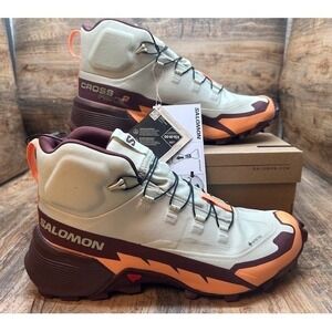 Salomon Women's Cross Hike 2 Mid Gore-Tex Waterproof Hiking Boots NIB - Size 9